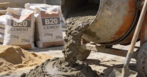Ile cementu na m3 betonu B20? Dokładne ilości cementu na 1m3 betonu B20